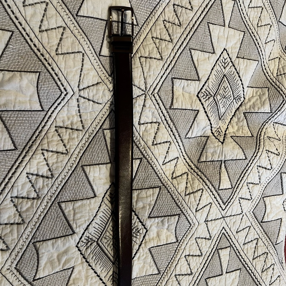 Geoffrey Beene Reversible Leather Belt